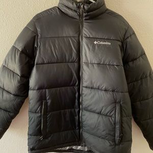 Columbia Therma Coil Black Puffer Jacket Coat SZ M